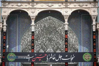 سیاه پوش ضریح و صحن&zwnj;های حرم کریمه اهلبیت (ع) در آستانه محرم