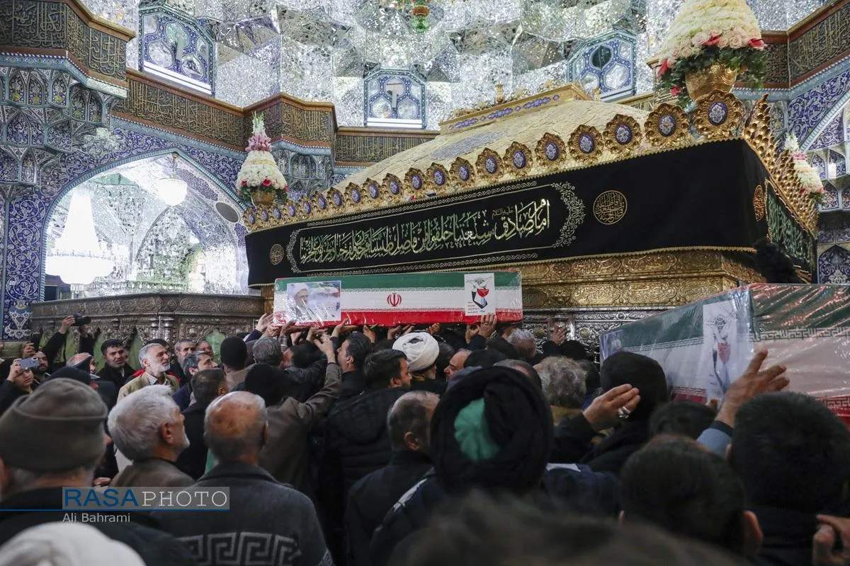 تشییع 13 شهید حملات اخیر دشمن در قم