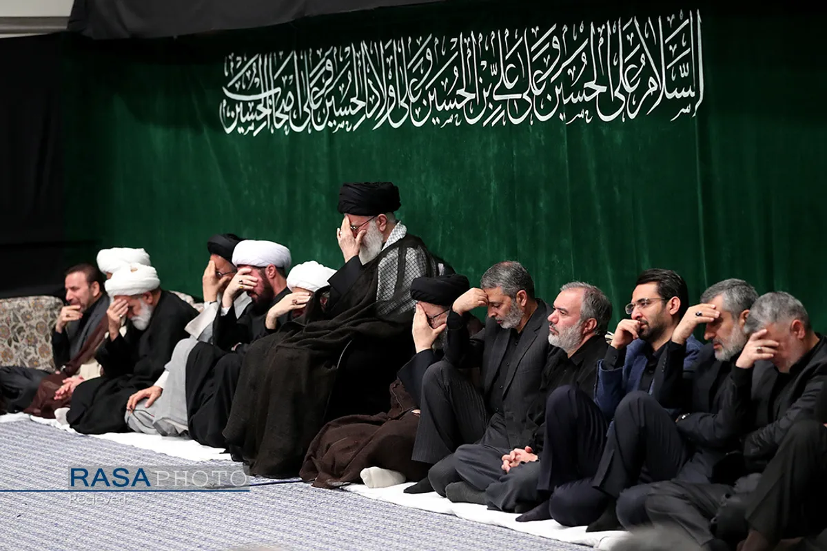 مراسم عزاداری حضرت اباعبدالله الحسین (علیه&zwnj;السلام) در شب تاسوعا با حضور رهبر انقلاب