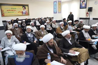 افتتاحییه کمیسیون&zwnj;های سیزدهمین اجلاسیه جامعه مدرسین حوزه علمیه با علما بلاد