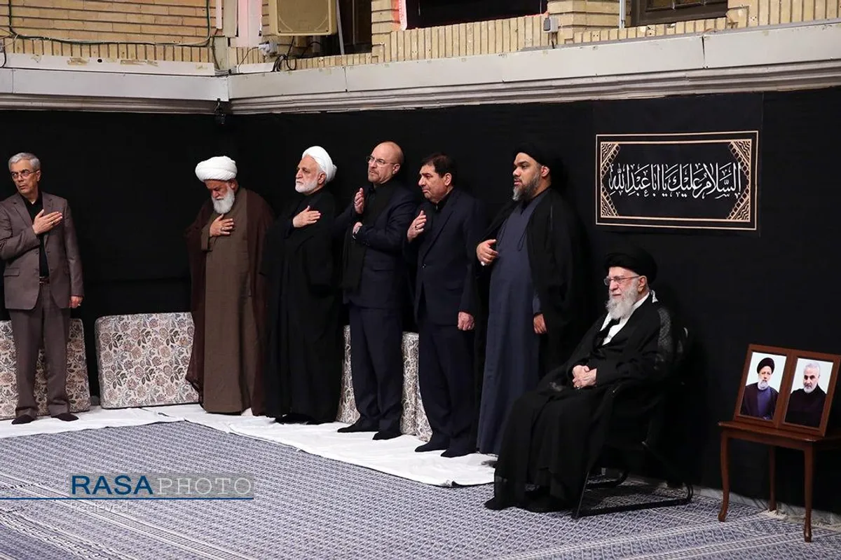 دومین شب مراسم عزاداری حضرت اباعبدالله الحسین (علیه&zwnj;السلام) با حضور رهبر انقلاب