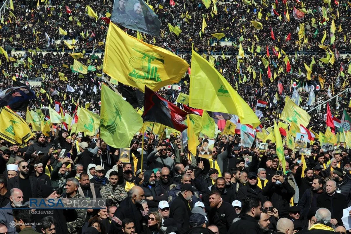 مراسم تشییع مجاهد کبیر شهید سیدحسن نصرالله و شهید سیدهاشم صفی&zwnj;الدین