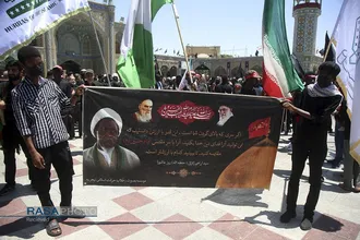 نماز جماعت و عزاداری ظهر عاشورای حسینی در قم