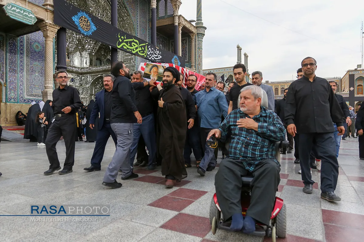مراسم تشییع آیت الله دریاباری&lrm;&lrm;