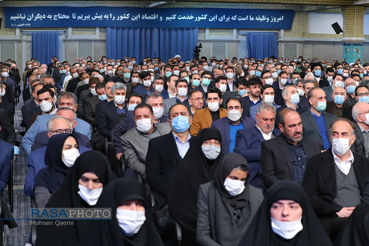 دیدار کارآفرینان، تولیدکنندگان و دانش بنیان&zwnj;ها با رهبر انقلاب
