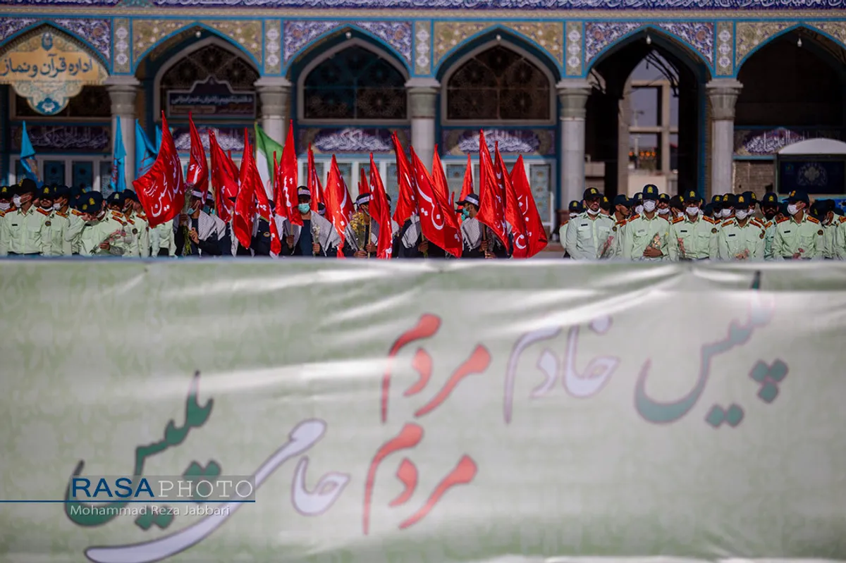 &laquo;عهد سربازی&raquo; نیرو&zwnj;های مسلح با امام زمان (عج) در جمکران&lrm;&lrm;