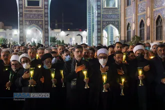 مراسم شام&zwnj;غریبان حضرت سید الشهداء (علیه السلام) در حرم مطهر رضوی