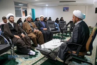 نشست مسئولین مرکز نخبگان و استعداد&zwnj;های برتر حوزه&zwnj;های علمیه خراسان با طلاب ممتاز خراسان شمالی