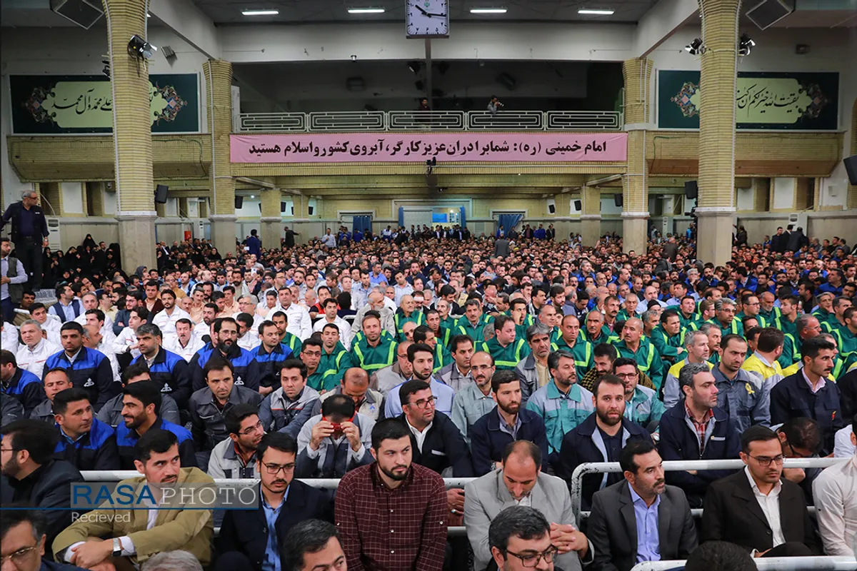 دیدار کارگران با مقام معظم رهبری