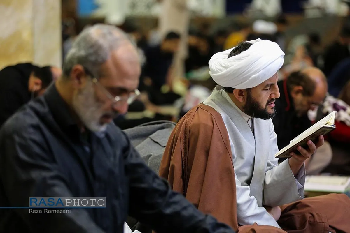 مراسم معنوی اعمال "ام داوود" در مسجد مقدس جمکران