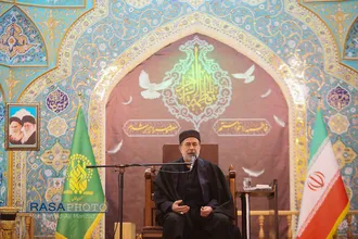 مراسم چهلم مرحوم آیت الله مجتهد شبستری در حرم کریمه اهل&zwnj;بیت (ع)