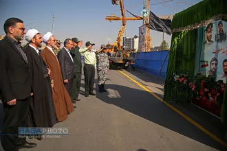 مراسم رژه نیرو&zwnj;های مسلح در آغاز هفته دفاع مقدس با سخنرانی آیت الله اعرافی