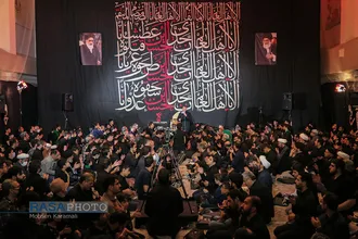 مراسم عزاداری هیئت هنر و رسانه قم