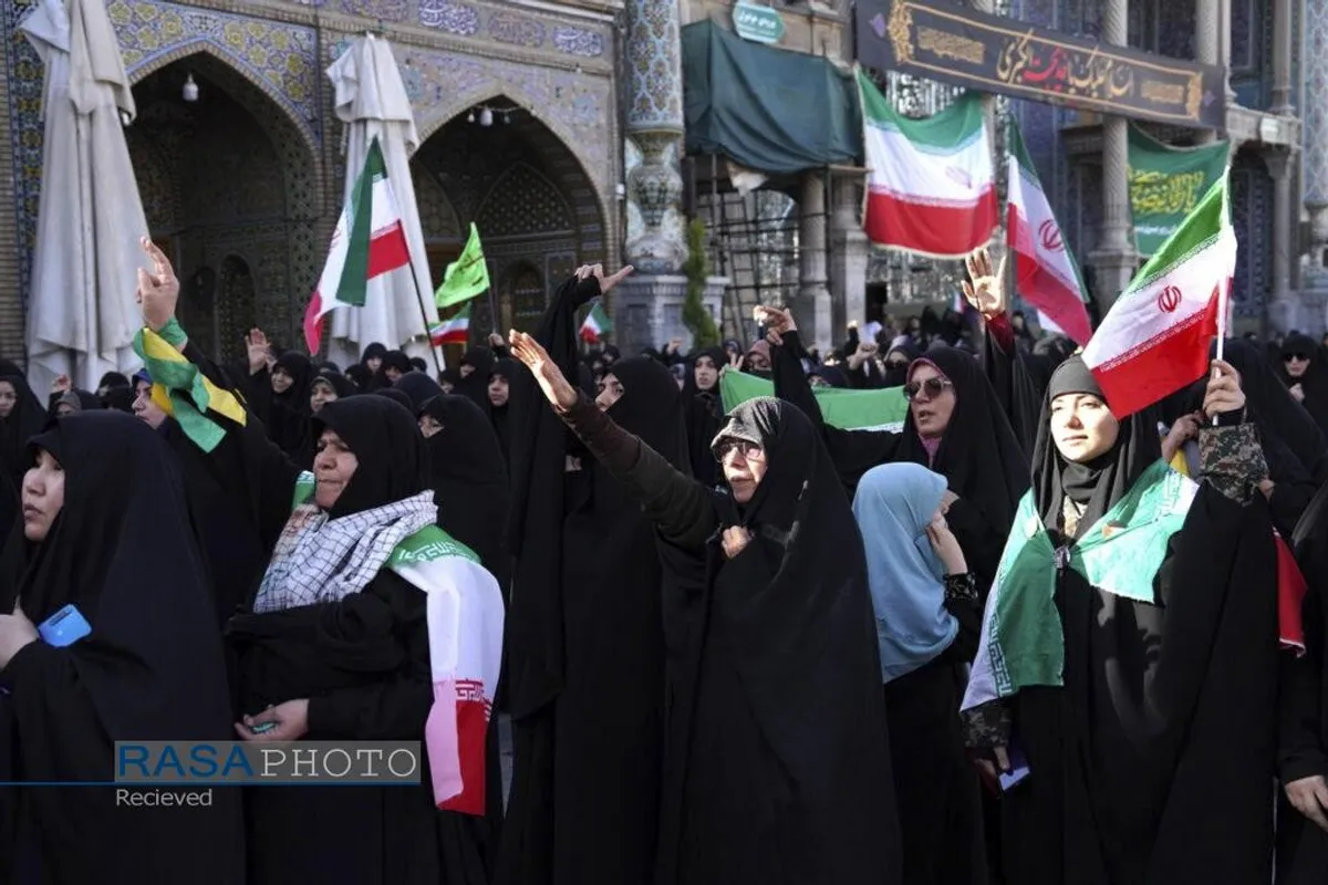 تجمع مردم انقلابی قم در محکومیت تجاوز رژیم صهیونیستی و امریکا به کشور