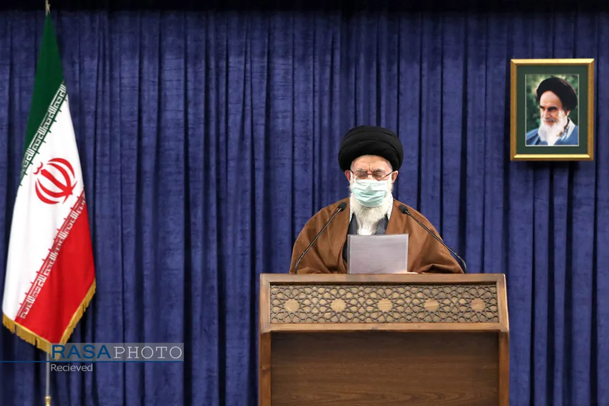 ارتباط تصویری با جمعی از مردم قم با مقام معظم رهبری