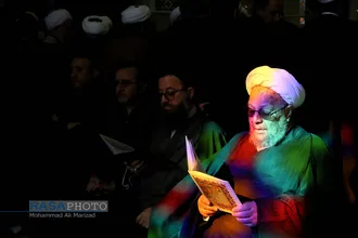 مراسم تشییع پیکر آیت الله مومن نماینده مردم استان قم در مجلس خبرگان رهبری