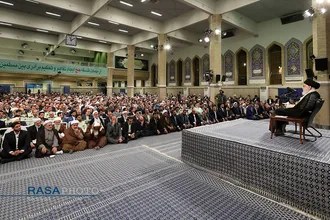دیدار دست اندرکاران و کارگزاران حج با مقام معظم رهبری