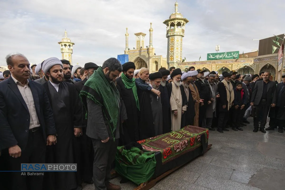 تشییع پیکر آیت الله سیدهادی حسینی سیستانی برادر حضرت آیت&zwnj;الله سید علی سیستانی