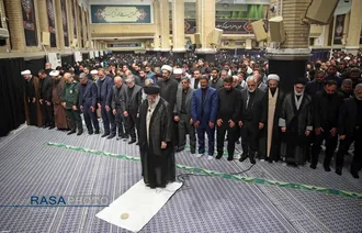 عزاداری هیئت&zwnj;های دانشجویی در روز اربعین حسینی (ع) با حضور رهبر انقلاب