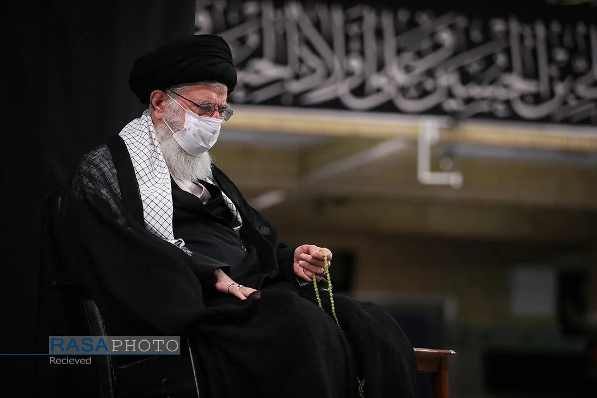 آخرین شب مراسم عزاداری حضرت اباعبدالله الحسین (علیه&zwnj;السلام) با حضور رهبر انقلاب