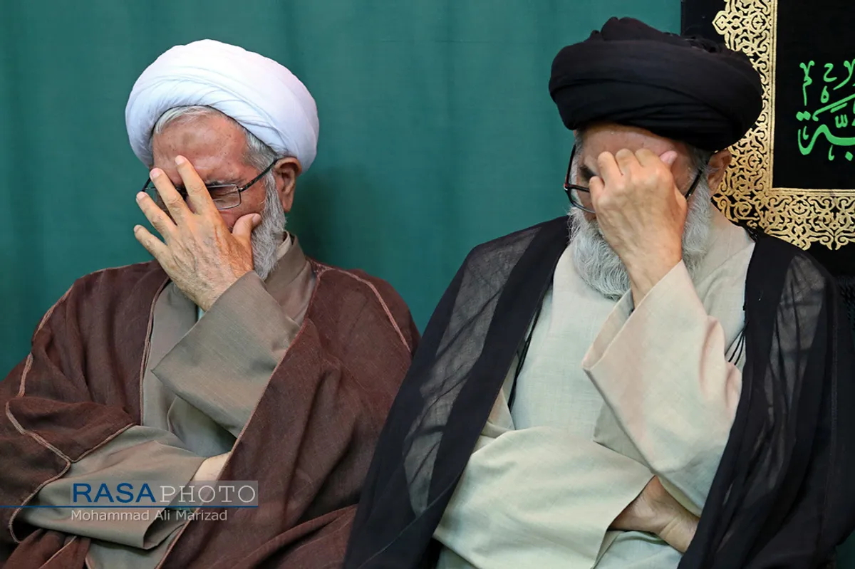 عزاداری روز سوم محرم در دفتر حضرت آیت الله مکارم شیرازی