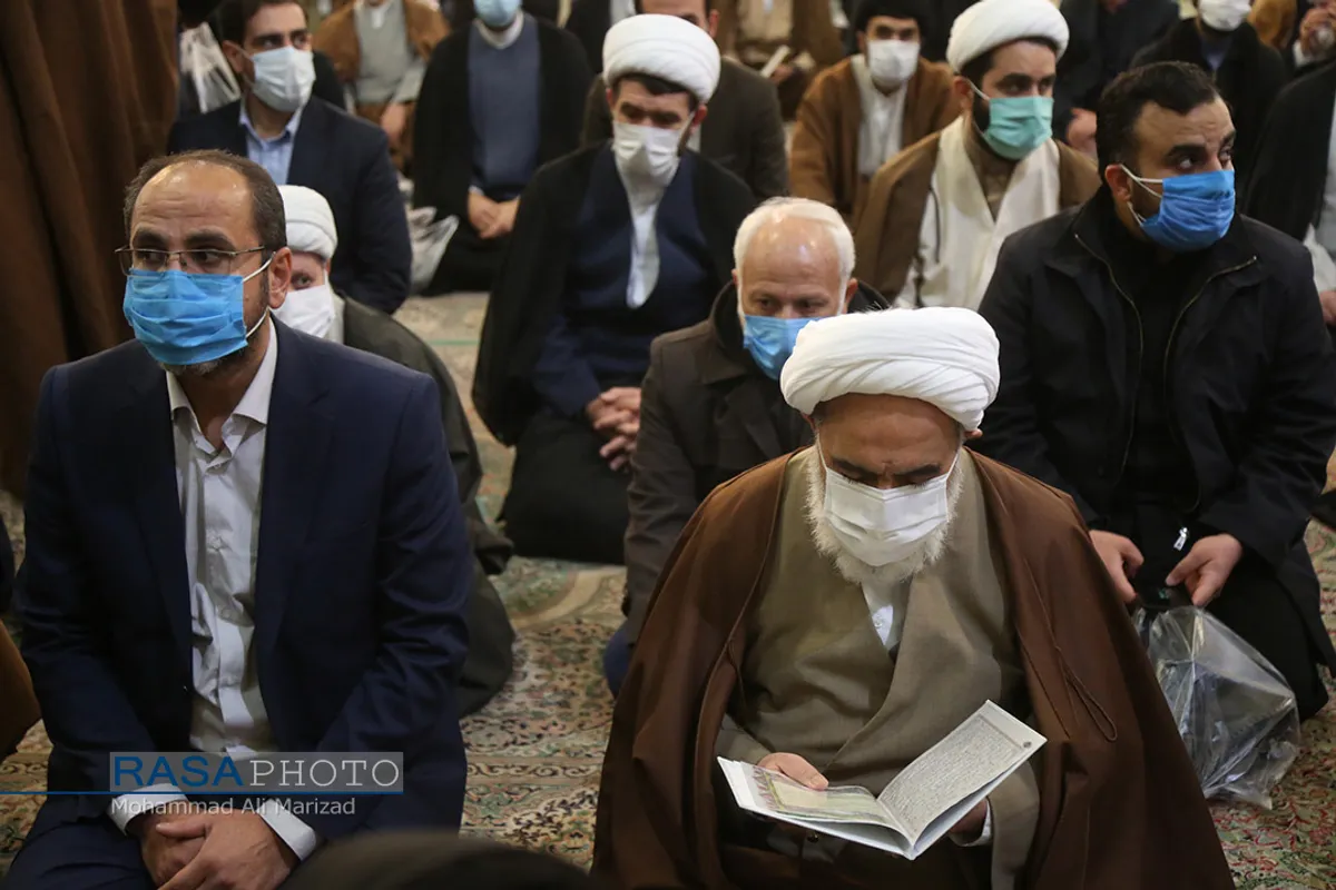 آیت الله شب زنده دار | مراسم تشییع پیکر آیت الله محمدی یزدی در قم