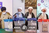 حضور علما و مرجع تقلید در پای صندوق رای