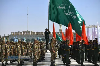 صبحگاه مشترک نیروی&zwnj;های مسلح در مسجد مقدس جمکران