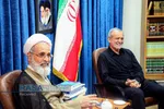دیدار مسعود پزشکیان رئیس جمهور با آیت الله علیرضا اعرافی مدیر حوزه&zwnj;های علمیه
