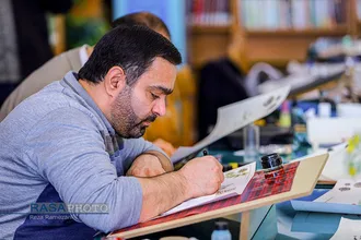 رویداد کتابت خط فیروزه&zwnj;ای در آستانه نیمه شعبان