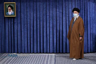 ارتباط تصویری با جمعی از مردم قم با مقام معظم رهبری
