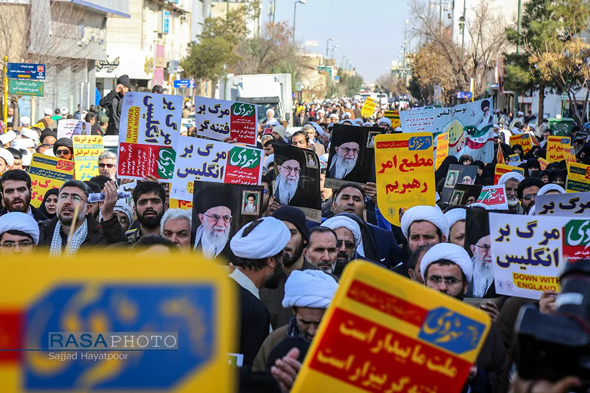 تجمع طلاب و راهپیمایی یوم الله ۹ دی در قم