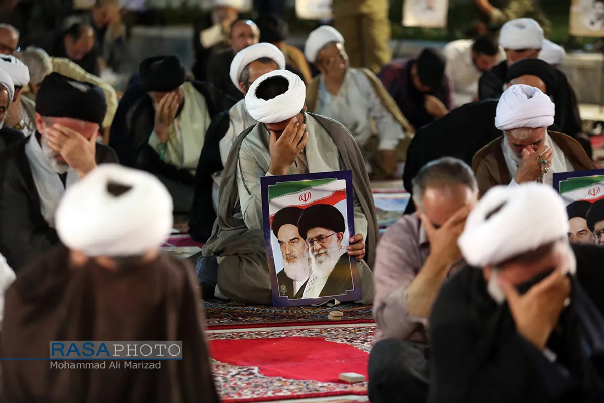 مراسم بزرگداشت حضرت امام خمینی (ره) در مدرسه فیضیه قم