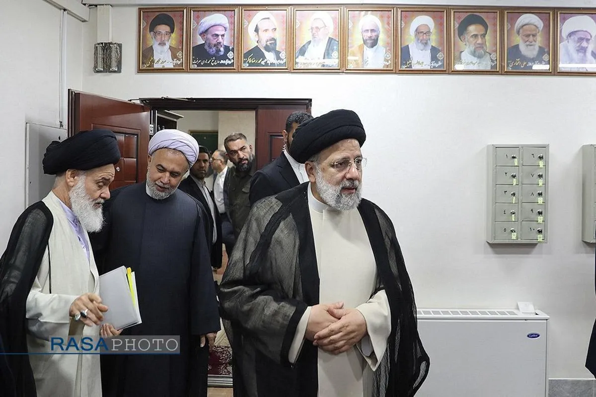 شهید آیت الله رئیسی در محضر بزرگان