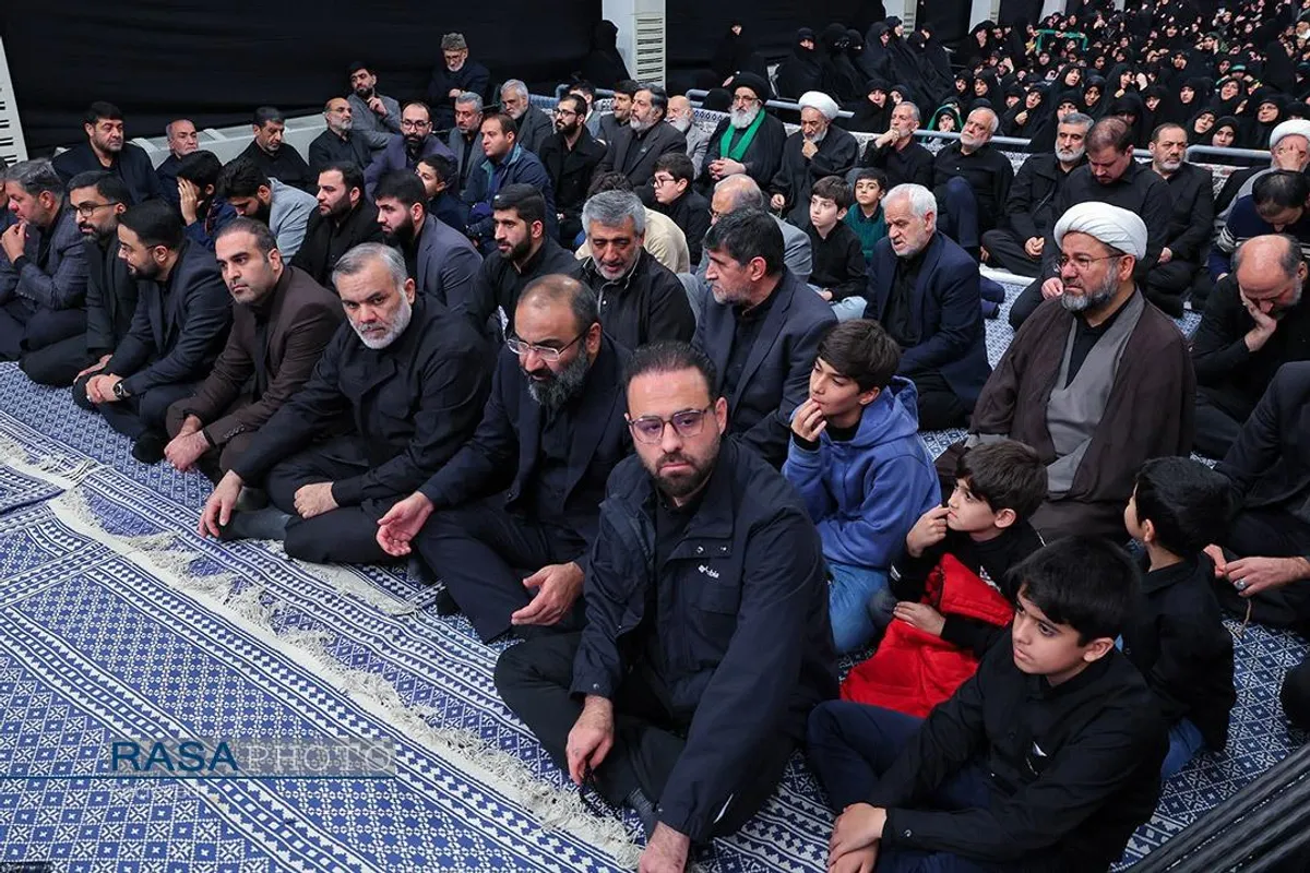 عزاداری شام شهادت حضرت فاطمه&zwnj;زهرا (سلام&zwnj;الله&zwnj;علیها) با حضور رهبر انقلاب